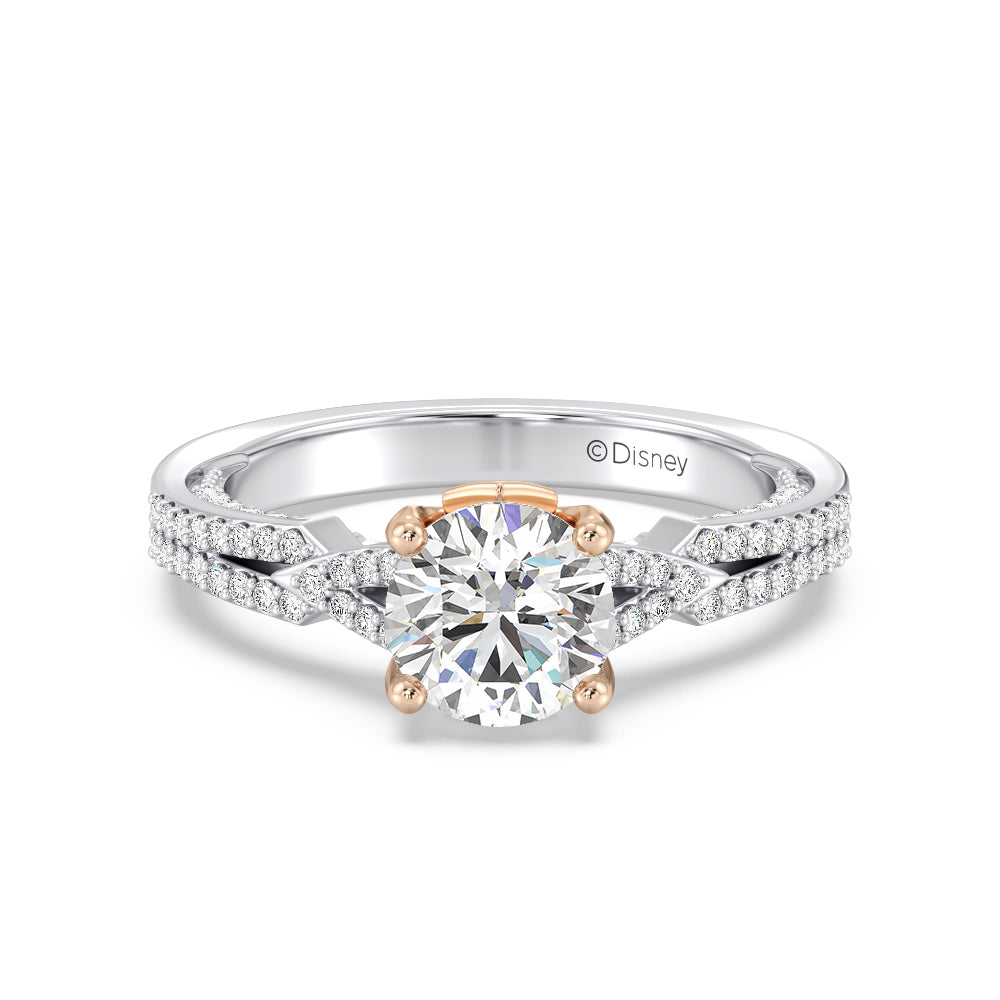 Enchanted Star Lab Grown Diamond 14K Gold Aurora Crown Engagement Ring