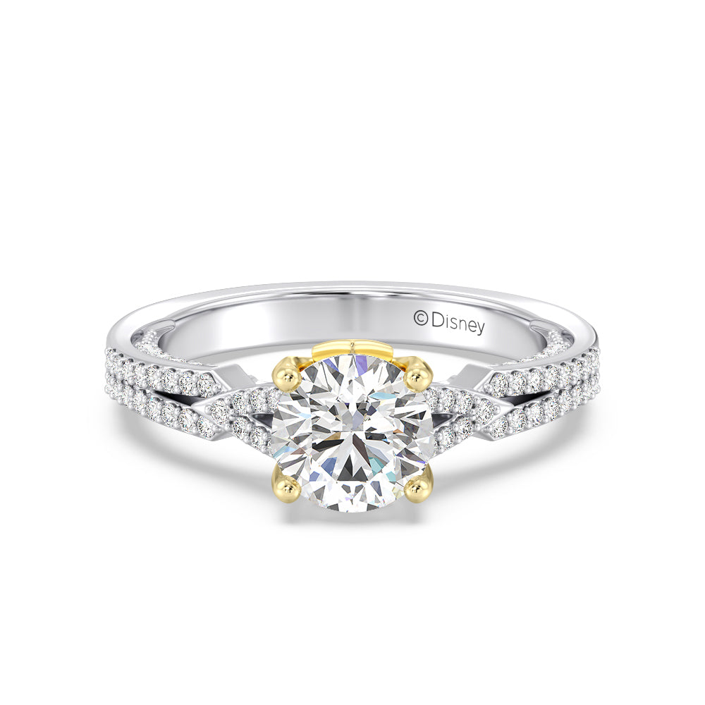 Enchanted Star Lab Grown Diamond 14K Gold Aurora Crown Engagement Ring