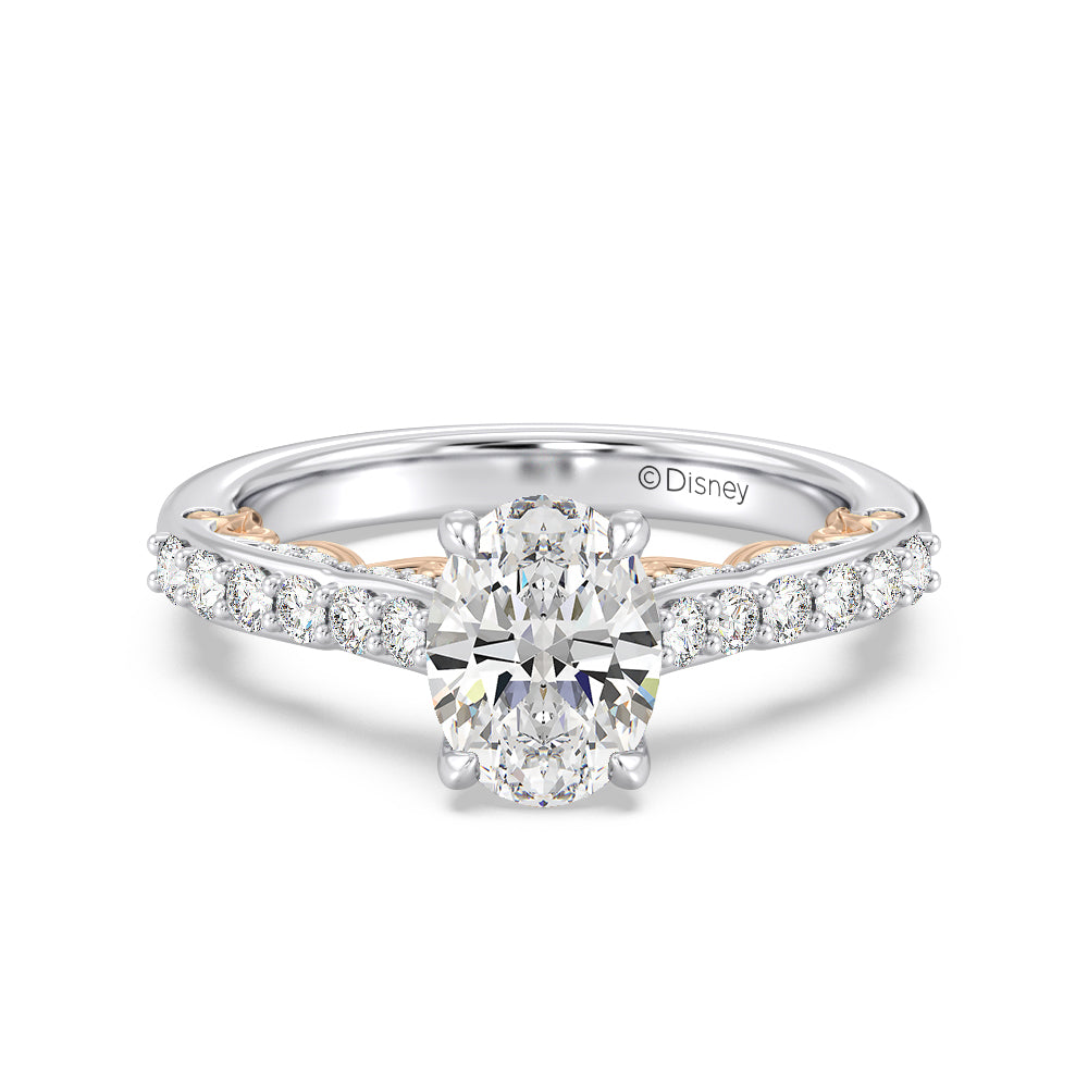 Enchanted Star Lab Grown Diamond 14K Gold Belle Rose Engagement Ring