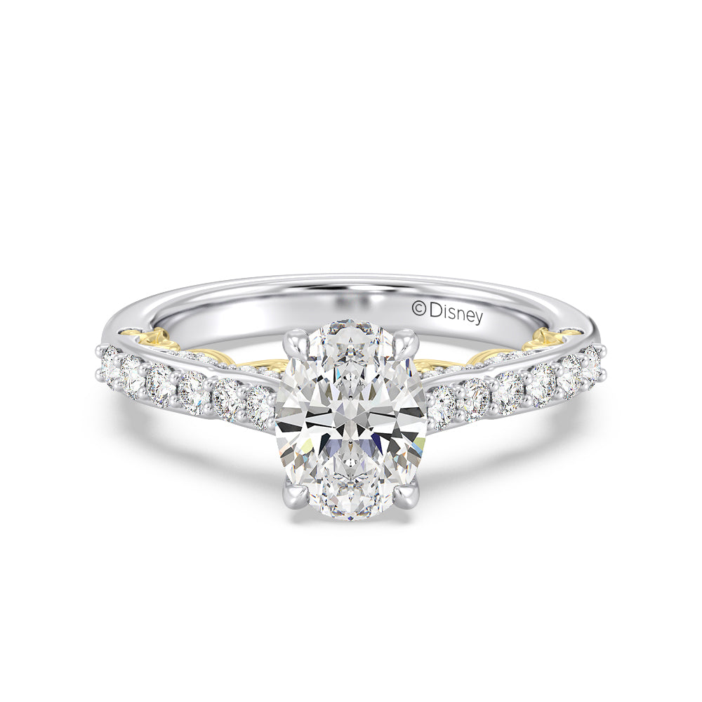 Enchanted Star Lab Grown Diamond 14K Gold Belle Rose Engagement Ring
