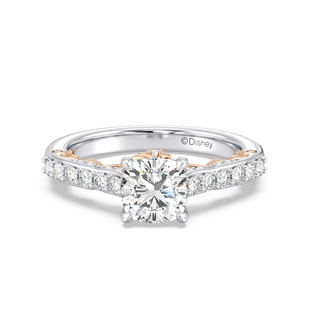 Enchanted Star Lab Grown Diamond 14K Gold Belle Rose Engagement Ring