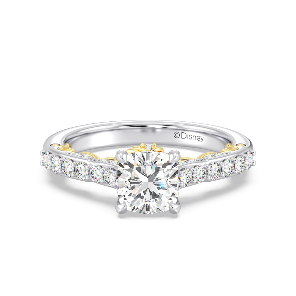 Enchanted Star Lab Grown Diamond 14K Gold Belle Rose Engagement Ring