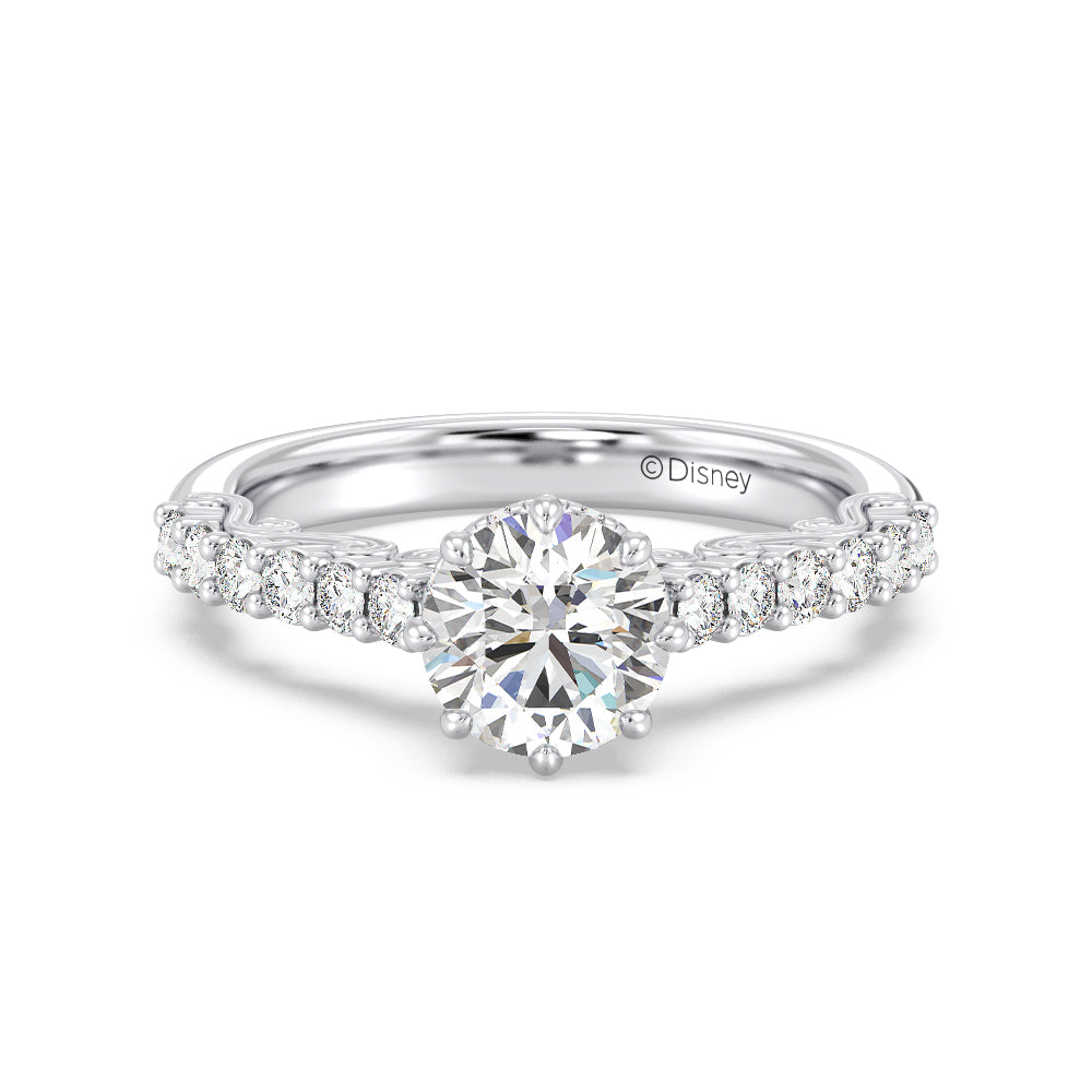 Enchanted Star Lab Grown Diamond 14K Gold Cinderella Filigree Engagement Ring
