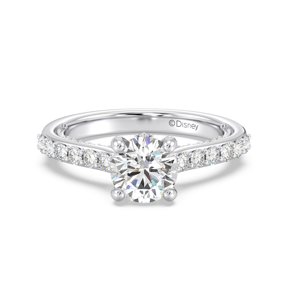 Enchanted Star Lab Grown Diamond 14K Gold Aurora Engagement Ring with Hidden Accent Details