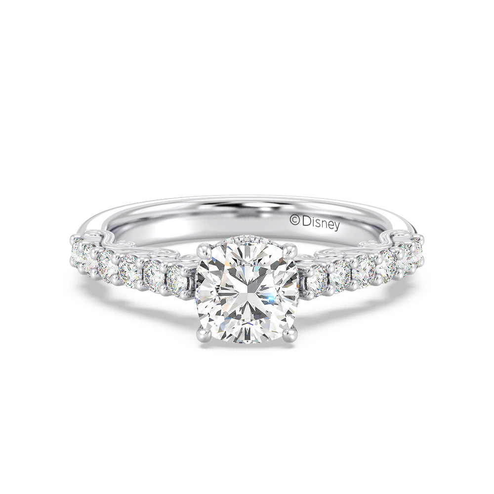 Enchanted Star Lab Grown Diamond 14K Gold Cinderella Filigree Engagement Ring