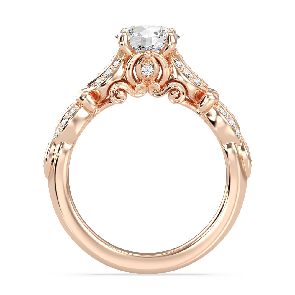 Enchanted Star Lab Grown Diamond Cinderella Carriage Engagement Ring