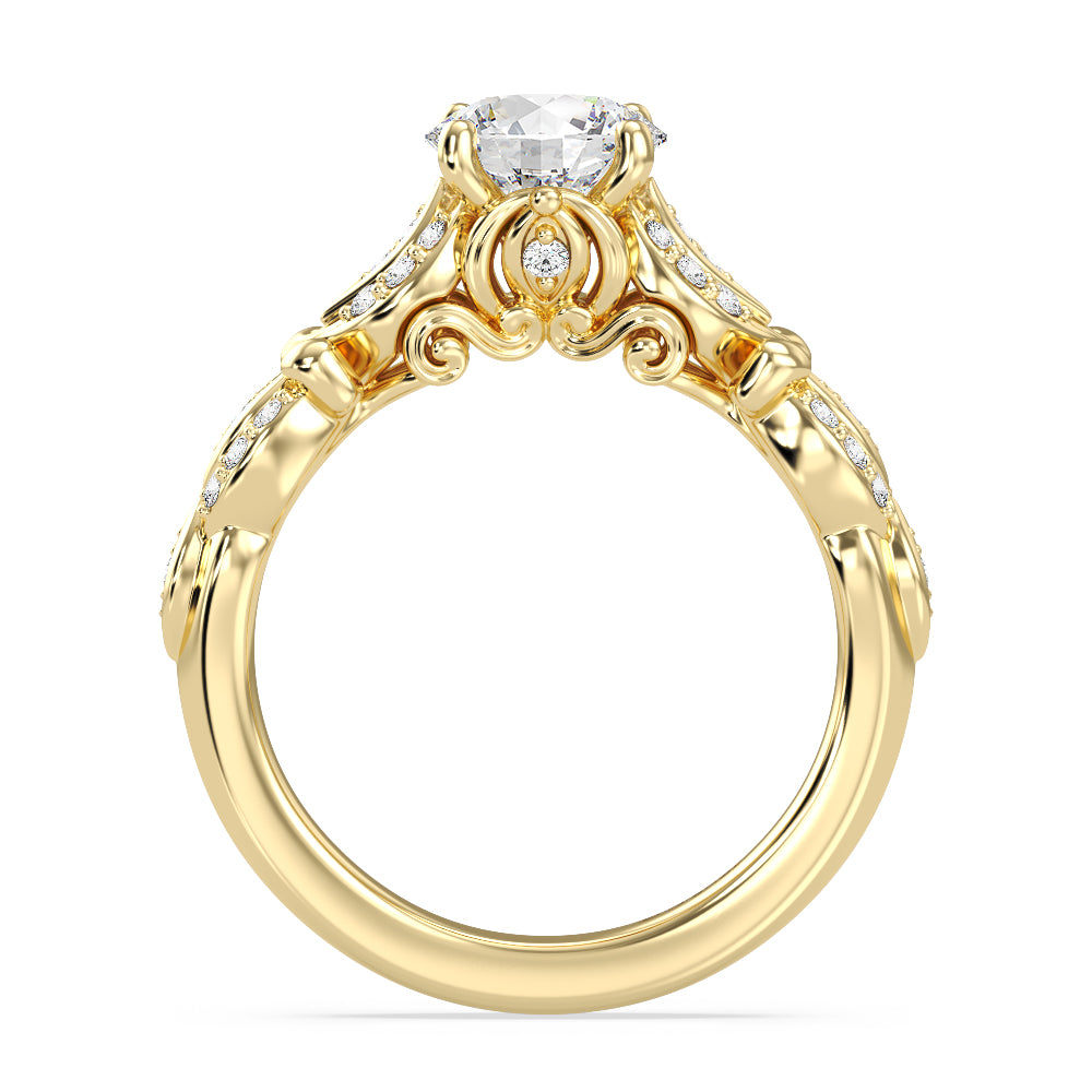 Enchanted Star Lab Grown Diamond Cinderella Carriage Engagement Ring