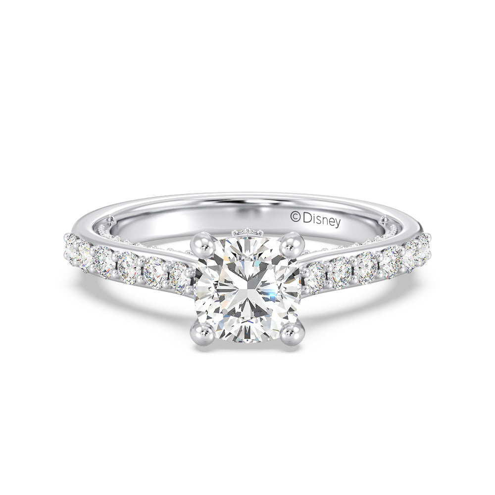 Enchanted Star Lab Grown Diamond 14K Gold Aurora Engagement Ring with Hidden Accent Details