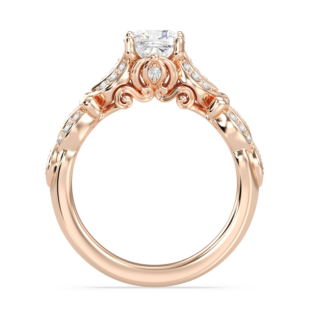 Enchanted Star Lab Grown Diamond Cinderella Carriage Engagement Ring