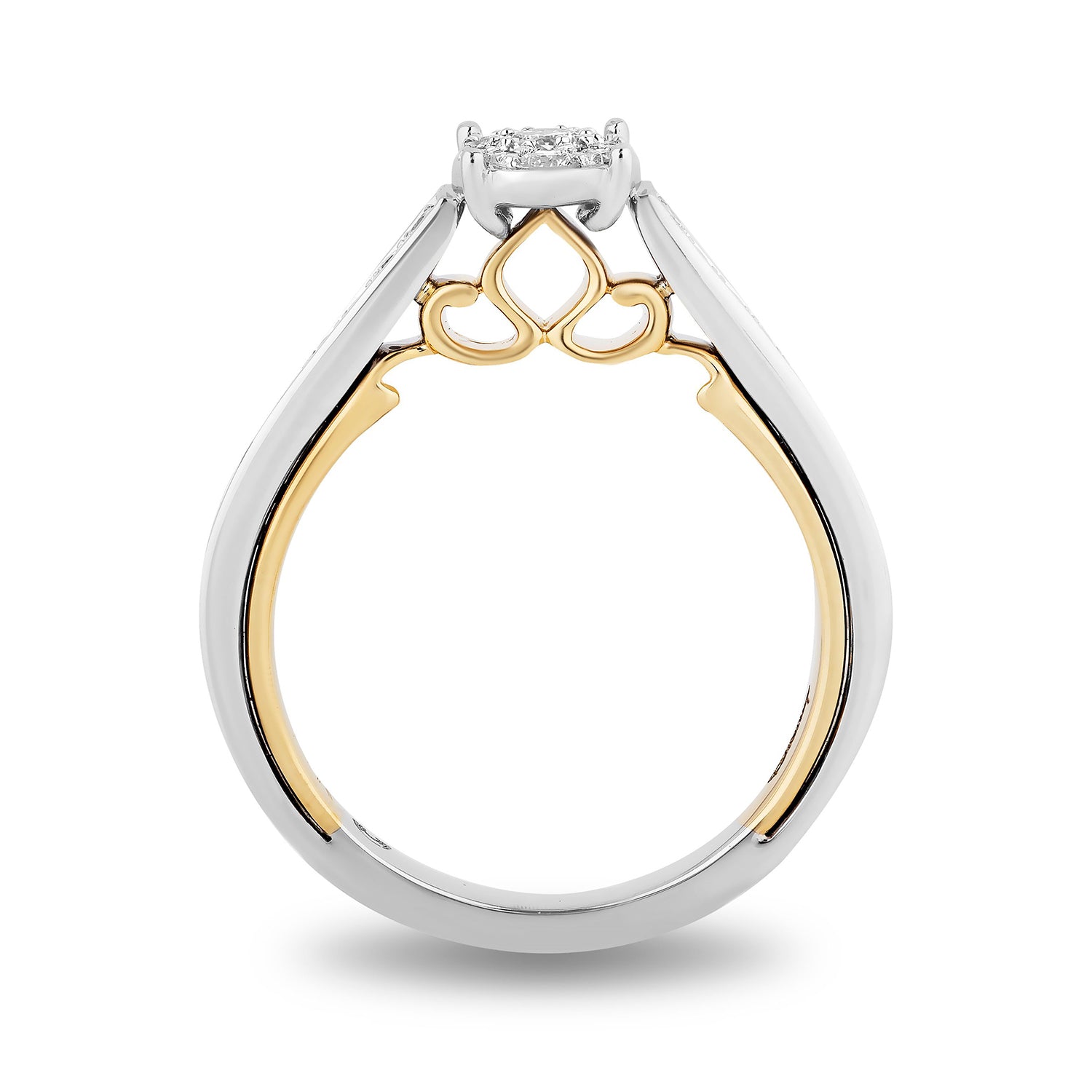 Disney Jasmine Inspired Diamond Engagement Ring 14K Yellow Gold 1/2 CTTW View 1