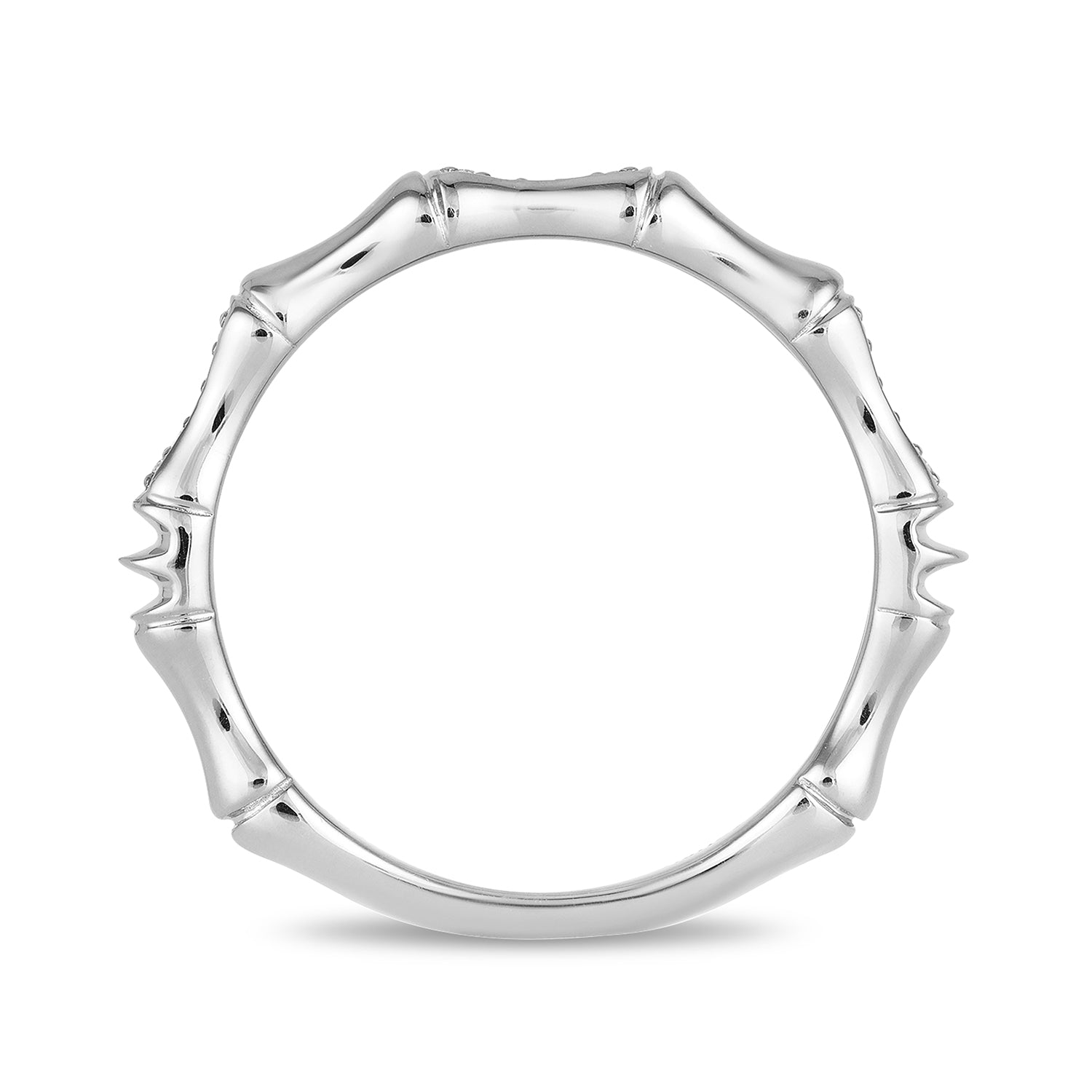 Disney Mulan Inspired Fashion Diamond Ring with 10K White Gold View 1