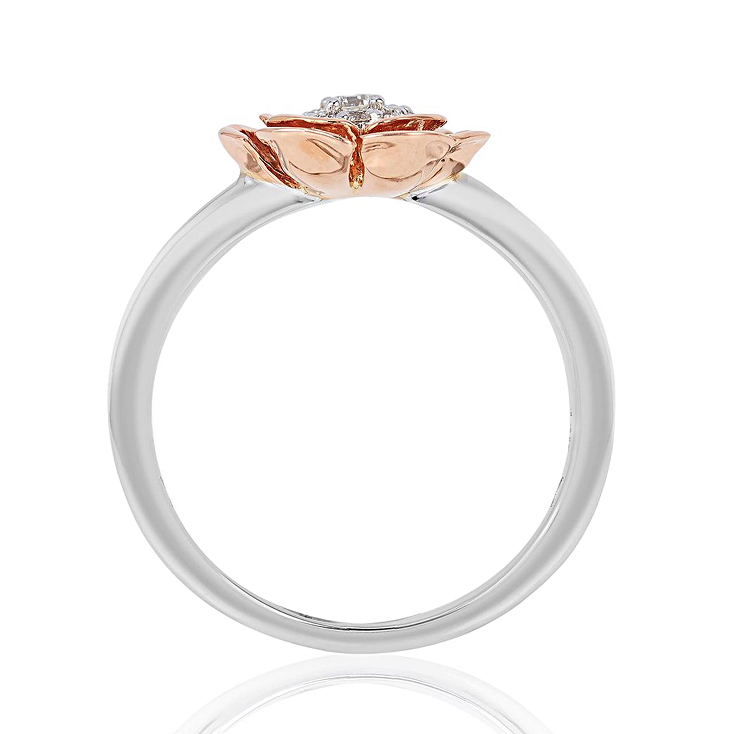 Disney Belle Inspired Fashion Diamond Ring 1/10 CTTW View 1