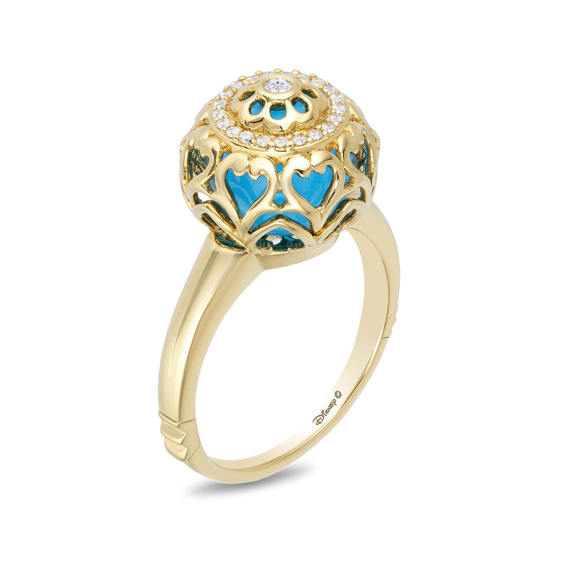 Disney Jasmine Inspired Fashion Diamond Ring 1/10 CTTW Enchanted