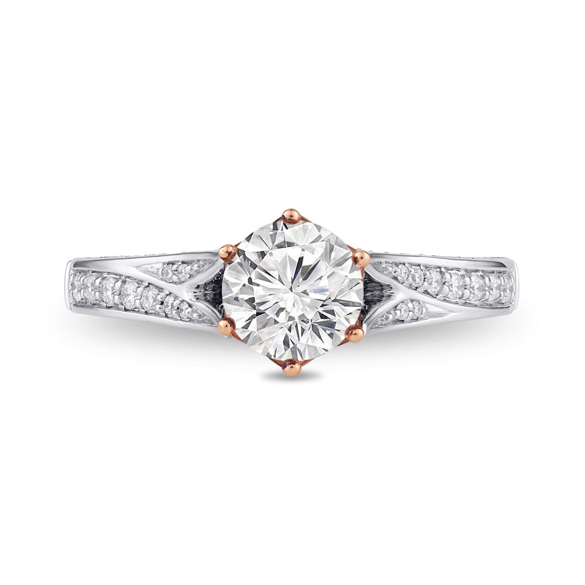 Disney Majestic Princess Inspired Diamond Engagement Ring in 14K