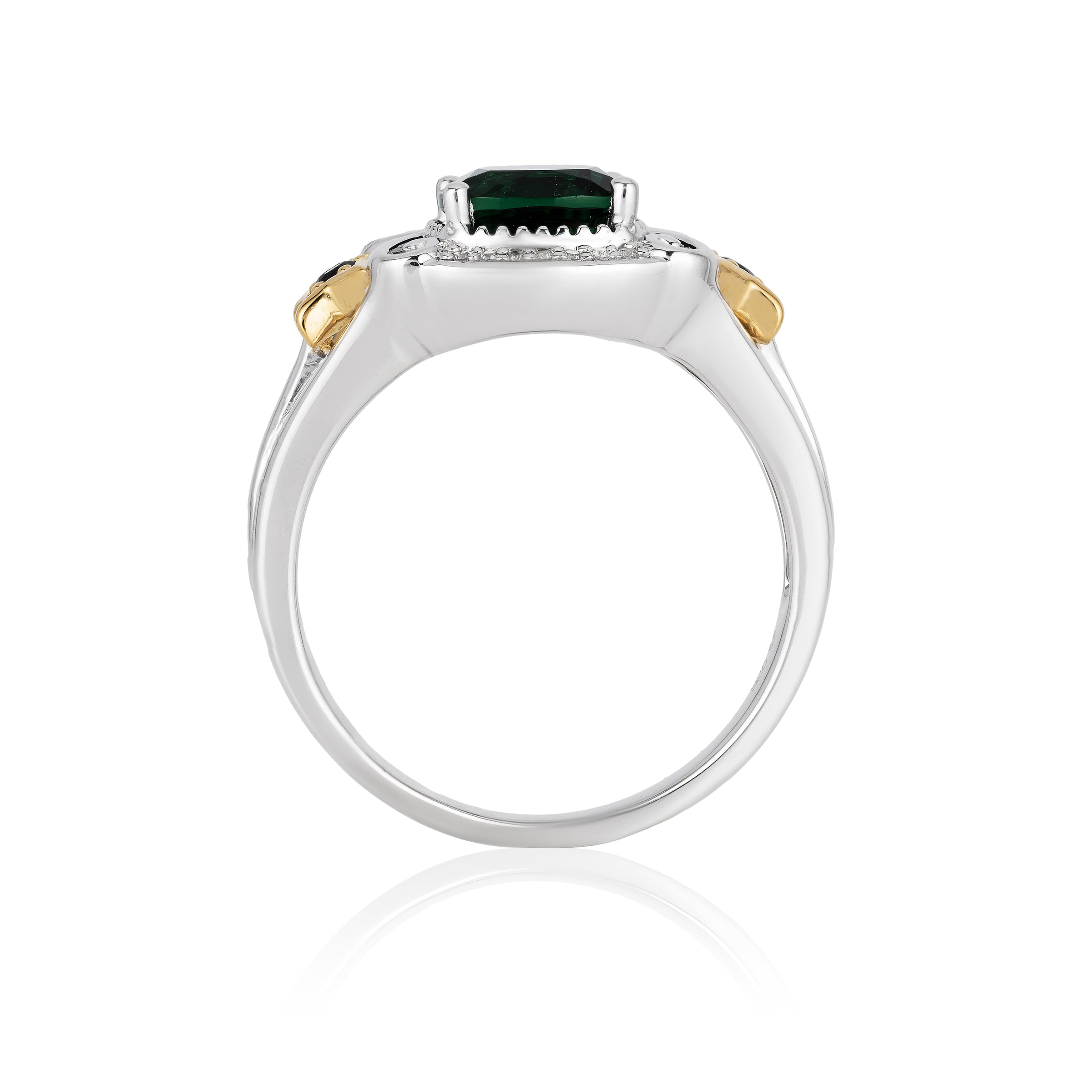 Disney Tinker Bell Inspired Emerald Star Diamond Ring | Enchanted ...