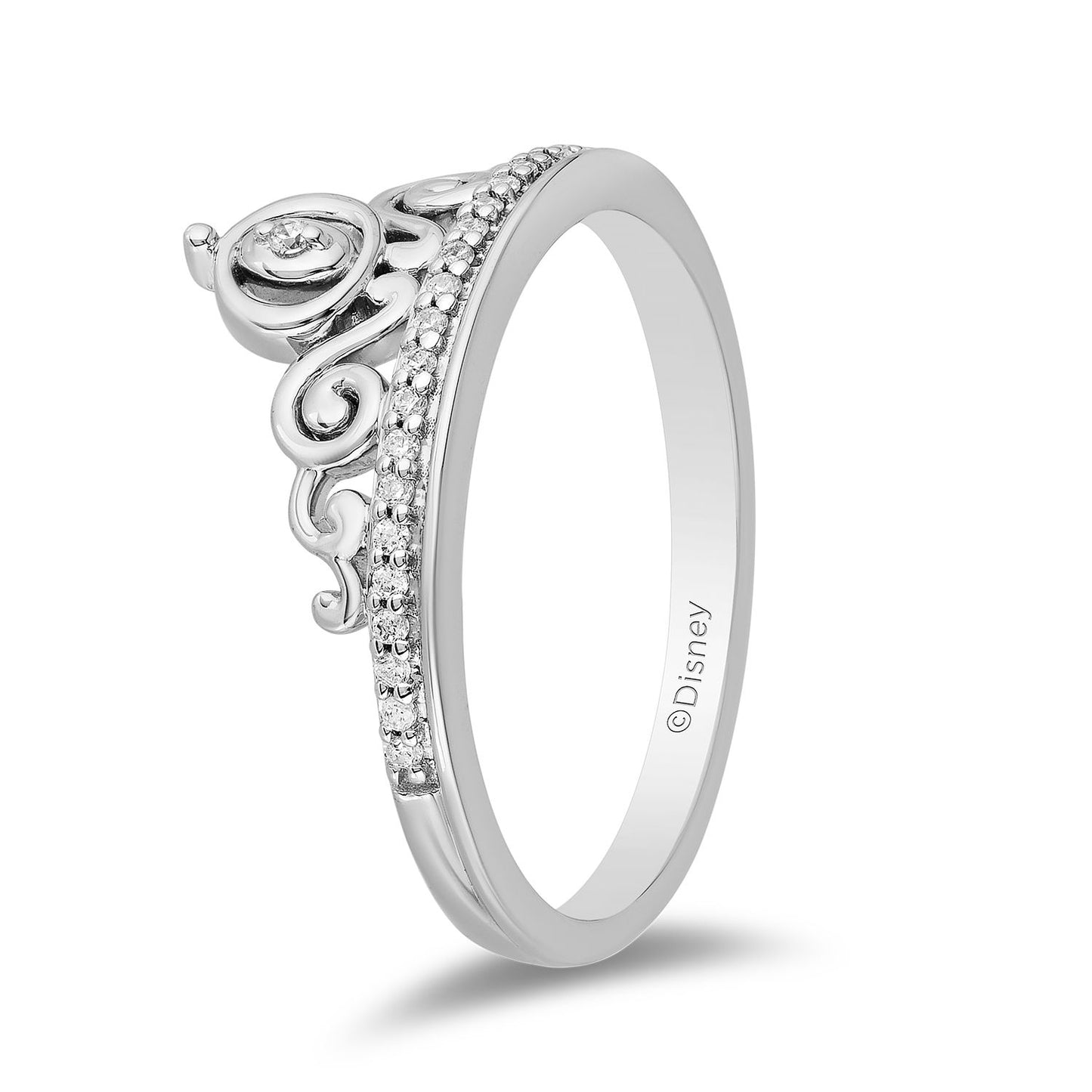 Disney Cinderella Inspired Carriage Diamond Ring 1/10 CTTW View 1