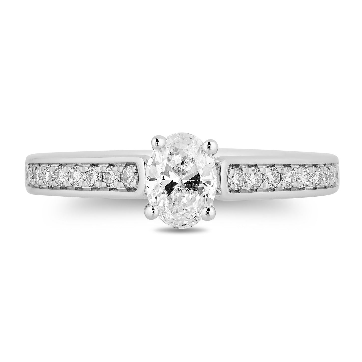 Disney Snow White Inspired Diamond Engagement Ring 14K Rose Gold 3/4 CTTW View 1