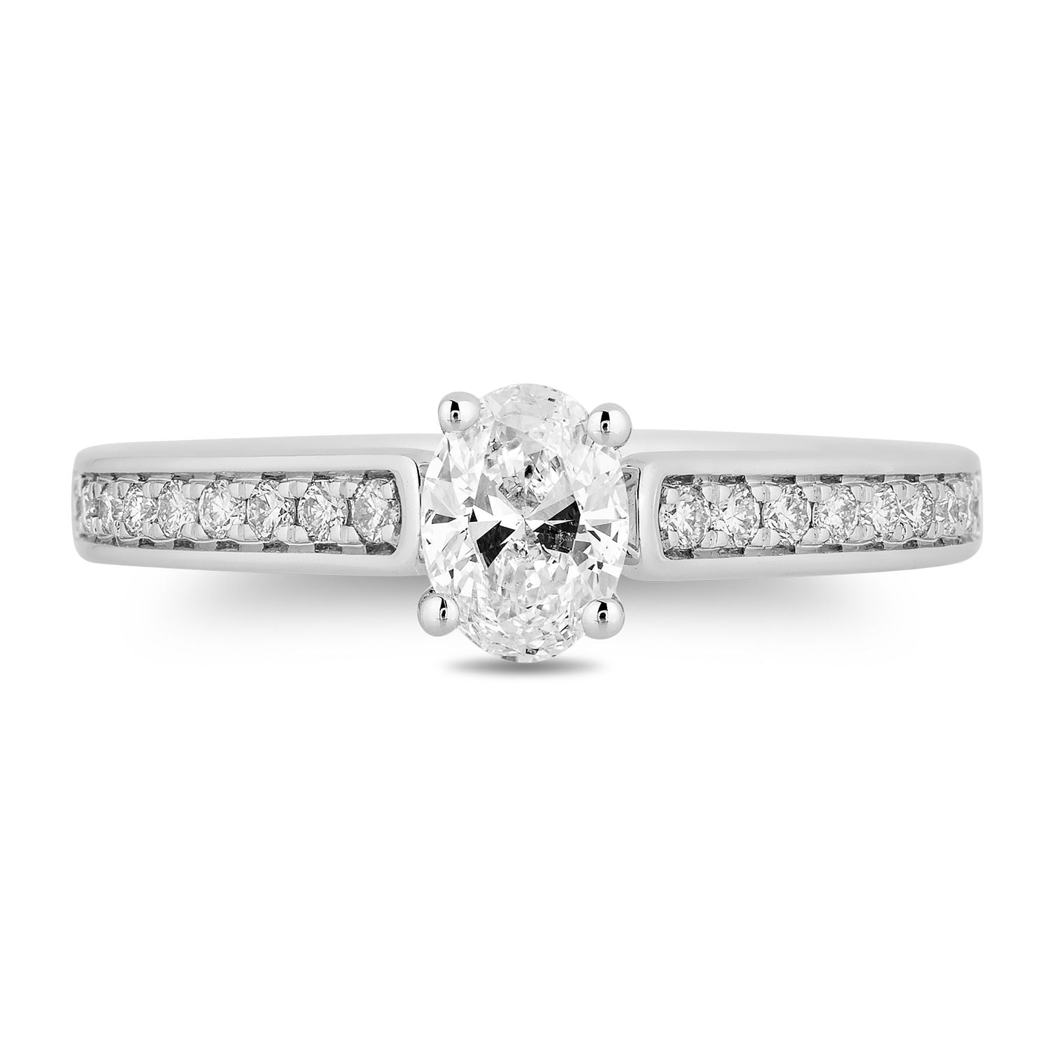 Disney Snow White Inspired Diamond Engagement Ring 14K Rose Gold 3/4 CTTW View 1