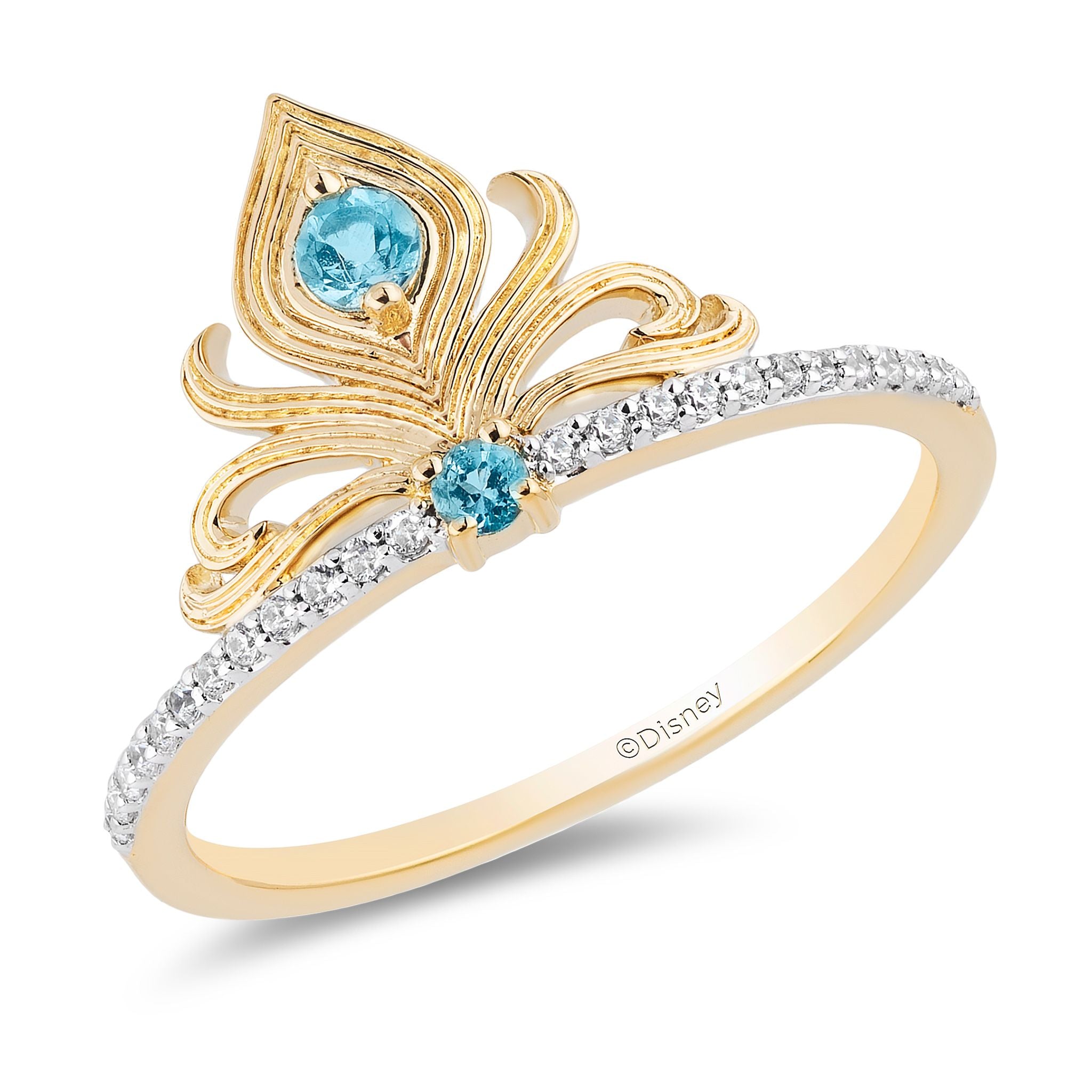 D-GOLD Sterling Silver Round Diamond Fashion Ring | 1/10 Cttw Diamond Accent | Women's Jewelry Gift
