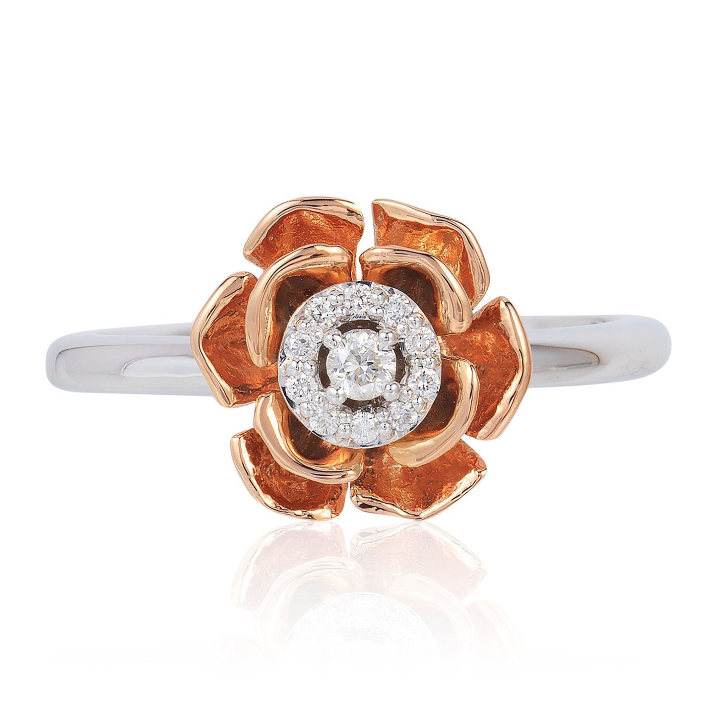 Disney Belle Inspired Fashion Diamond Ring 1/10 CTTW View 1