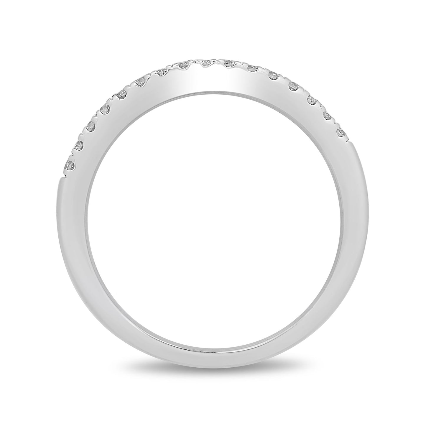 Enchanted Disney Fine Jewelry 10K White Gold 1/6 CTTW Ariel Wedding Ring